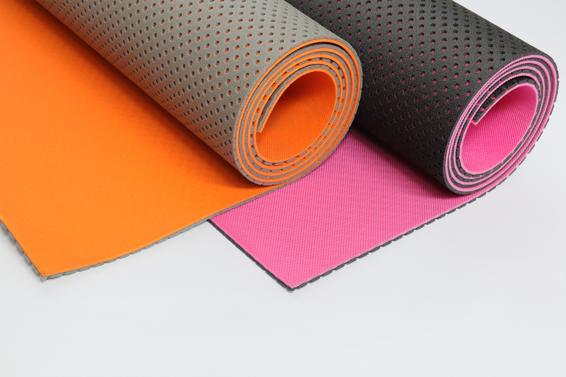 Light fitness mat