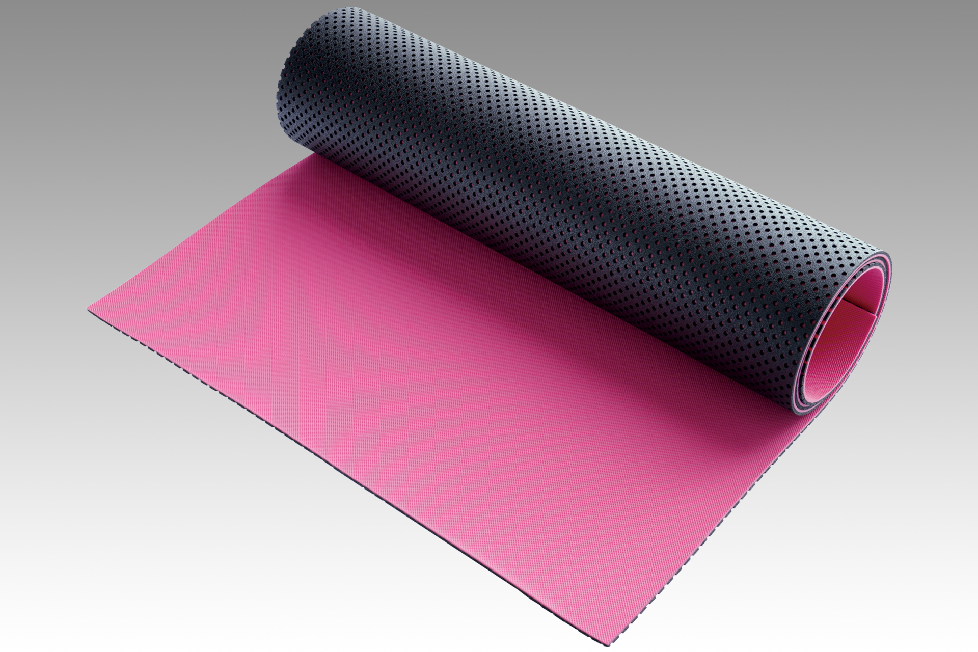 Light fitness mat